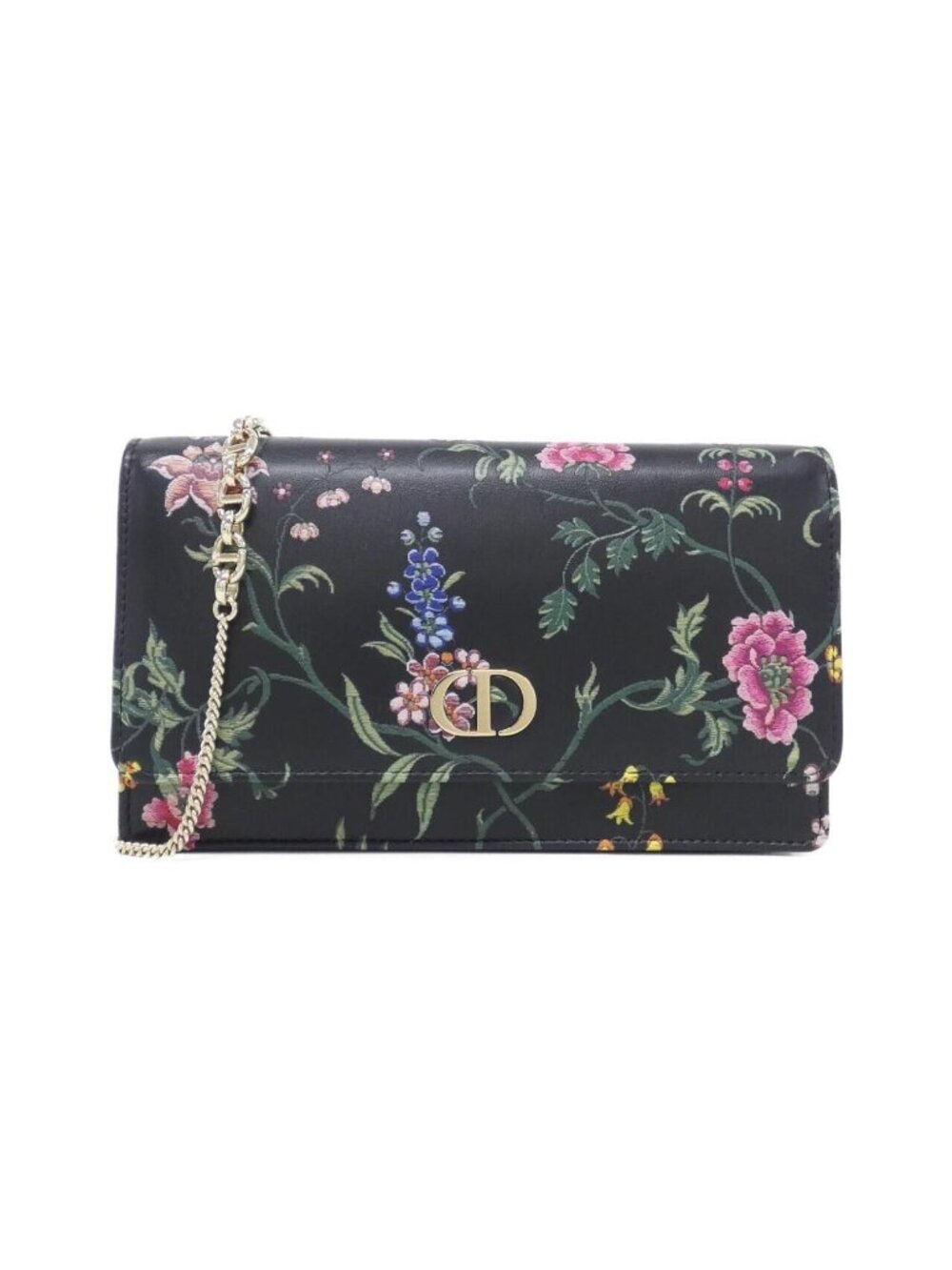 Dior Petites Fleurs Chain Wallet Shoulder Bag